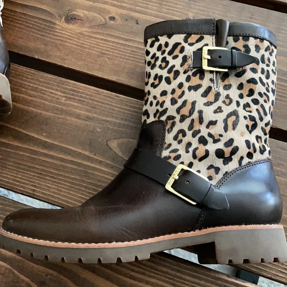 Sperry Leather Cheetah Boots - Picture 2 of 6